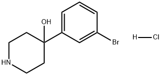 4-Piperidinol, 4-(3-bromophenyl)-, hydrochloride (1:1) Struktur